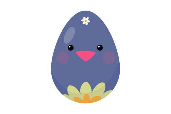Download Easter Eggs with Cute Flowers Chick - Cute flowers Collection