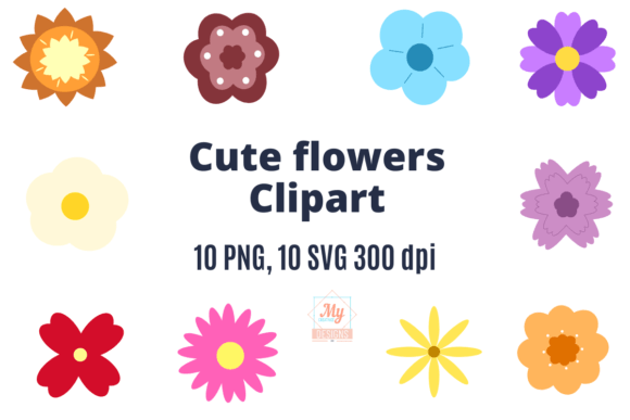 Download Cute Flowers Clipart Svg Png - Cute flowers Collection